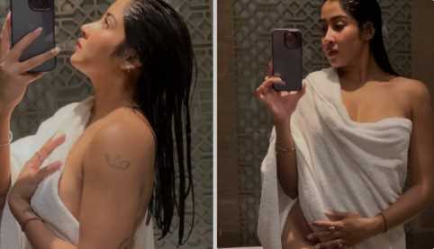 Sofia Ansari Bathroom Nude Show for Her Fans