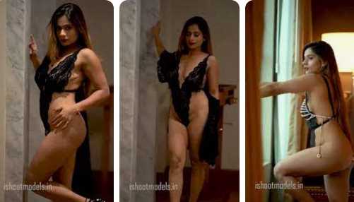 Sexy Dipshikha Roy Hot Tease in Black Hot Dress